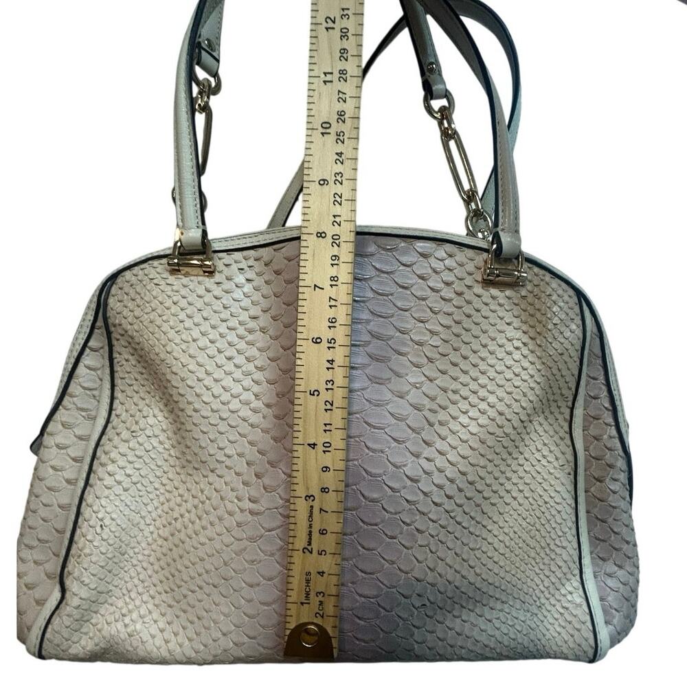 Coach Python Embossed Leather Bleecker Preston Sa… - image 7